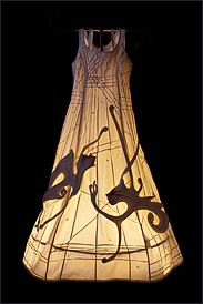 Vestito scultura di stoffa - 180 cm